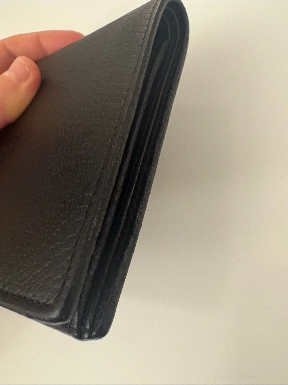 Gucci Black Leather Wallet with Gold Double G Logo